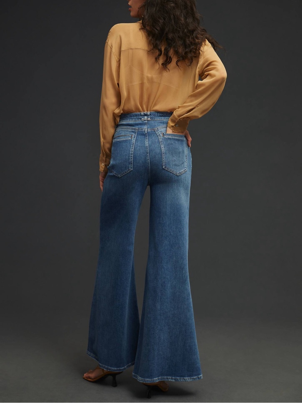Pilcro Anthropologie Uptown High-Rise Wide-Leg Jeans - Picture 5 of 13